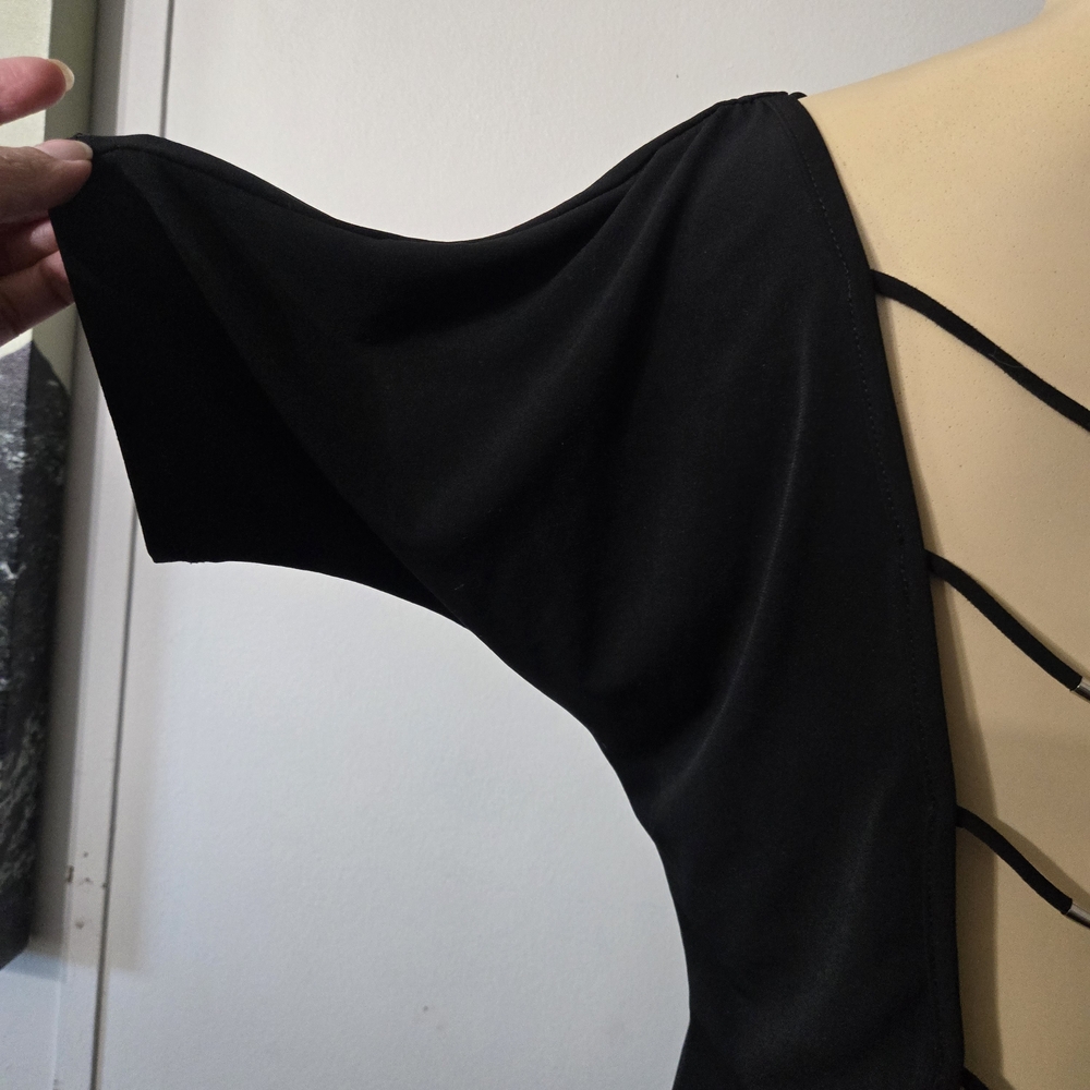 Body Central Black Backless Dress with Strappy Design - Picture 6 of 10